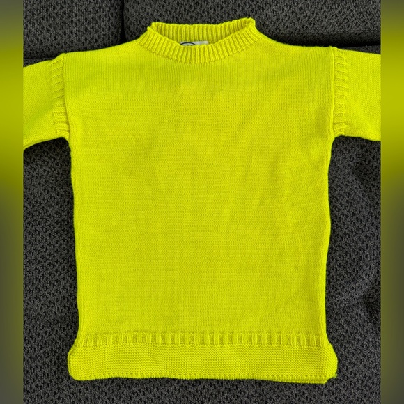 🆕 Molly Goddard Ayla Jumper Lambswool Knit Sweater Neon Yellow XS Retail $580 - Picture 5 of 16